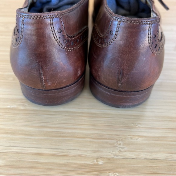 Cole Haan  Men's Dark Brown Leather Monk Strap Shoe Size 8.5 Made in Ita… - Picture 3 of 7